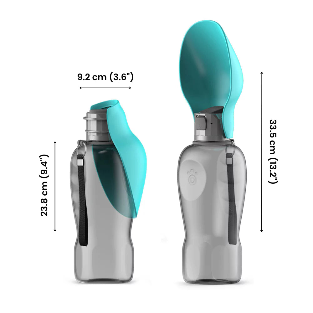 Dog Water Bottle | No Spill Leaf Funnel