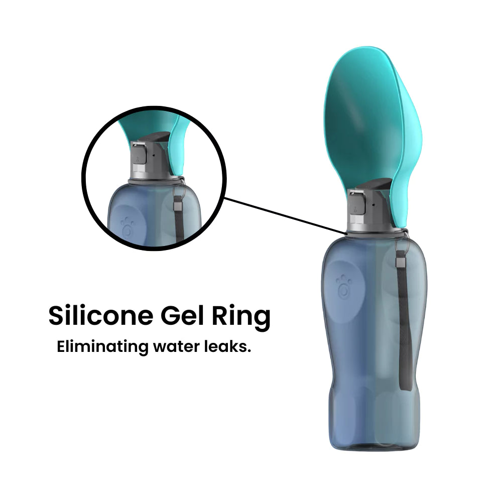 Dog Water Bottle | No Spill Leaf Funnel