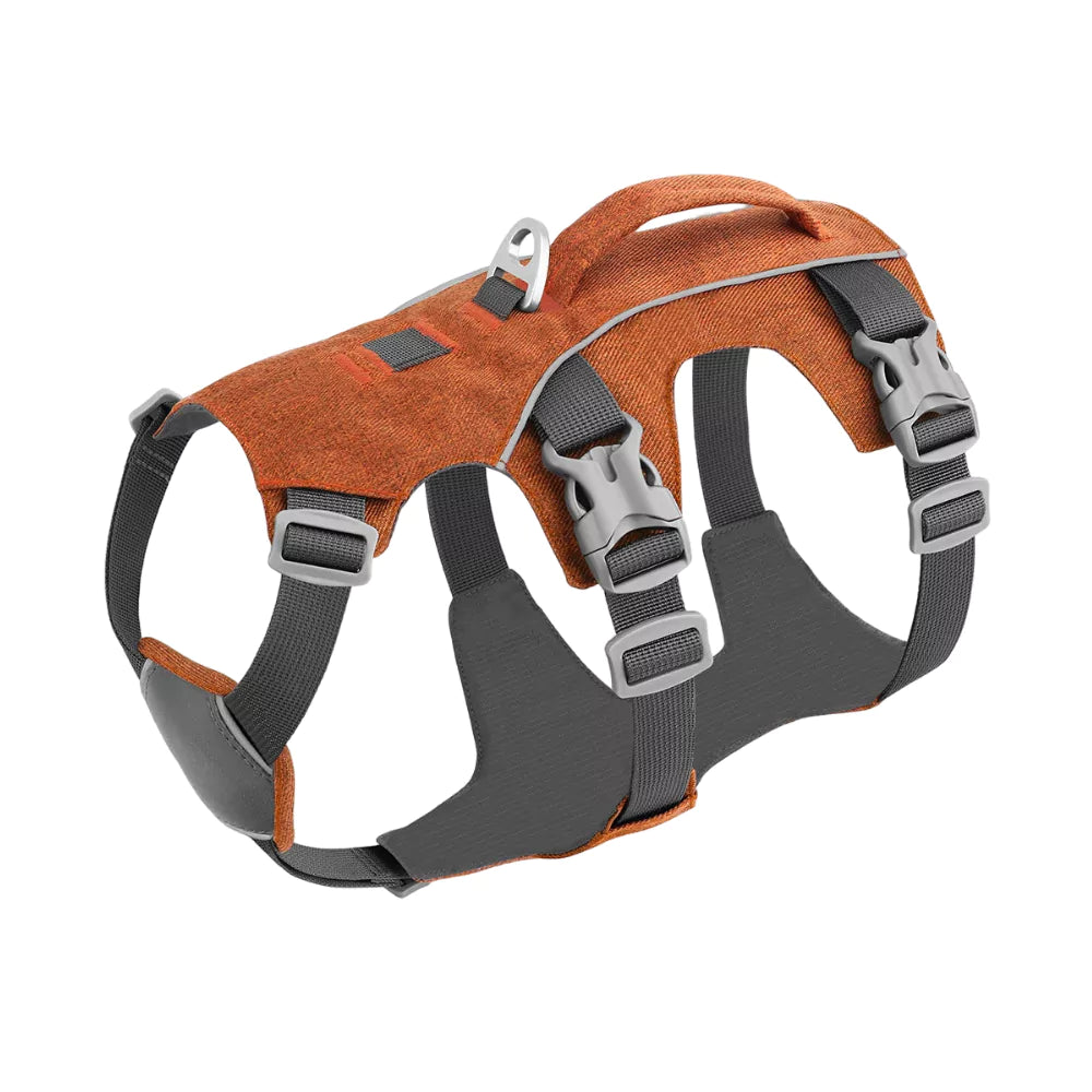 orange Adventure Dog Harness Y Front Canine Culture