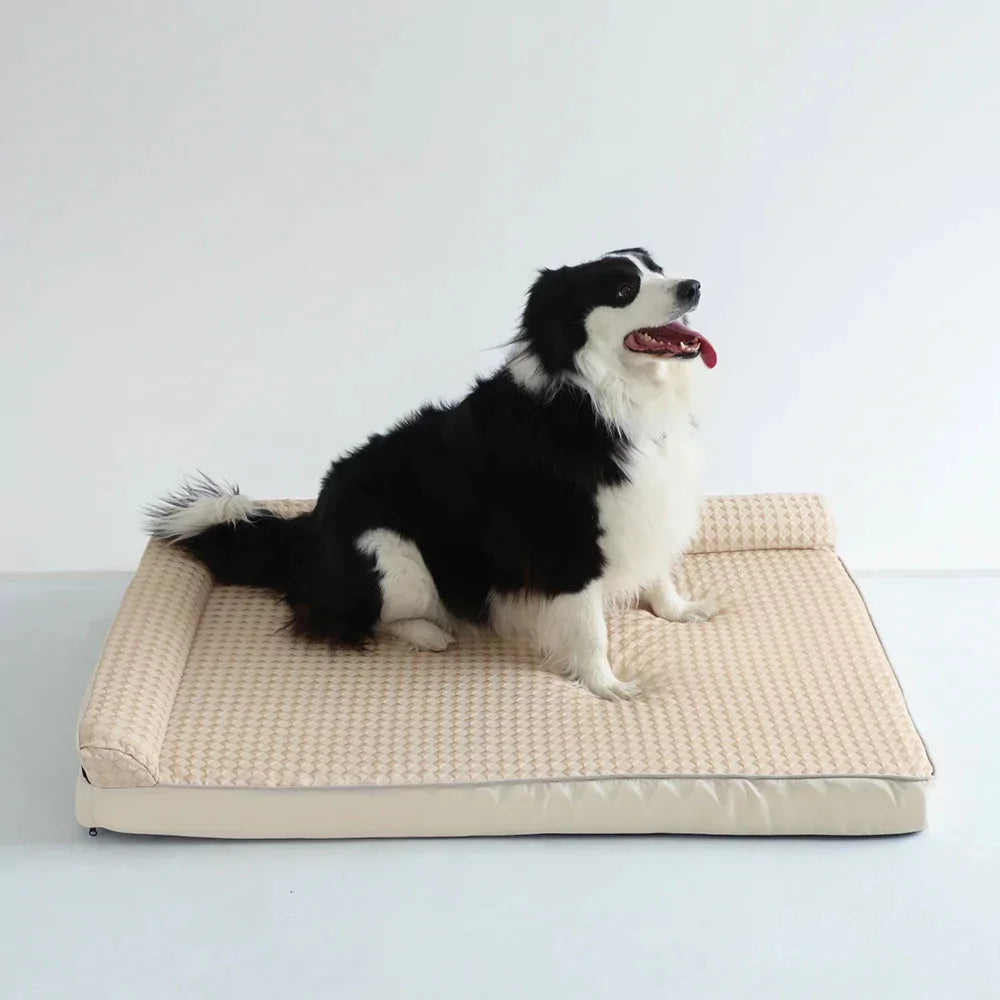All-Season Waffle Cooling Dog Bed Canine Culture