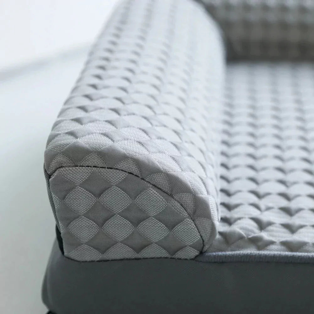 All-Season Waffle Cooling Dog Bed Canine Culture
