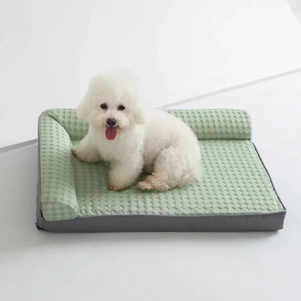 All-Season Waffle Cooling Dog Bed Canine Culture