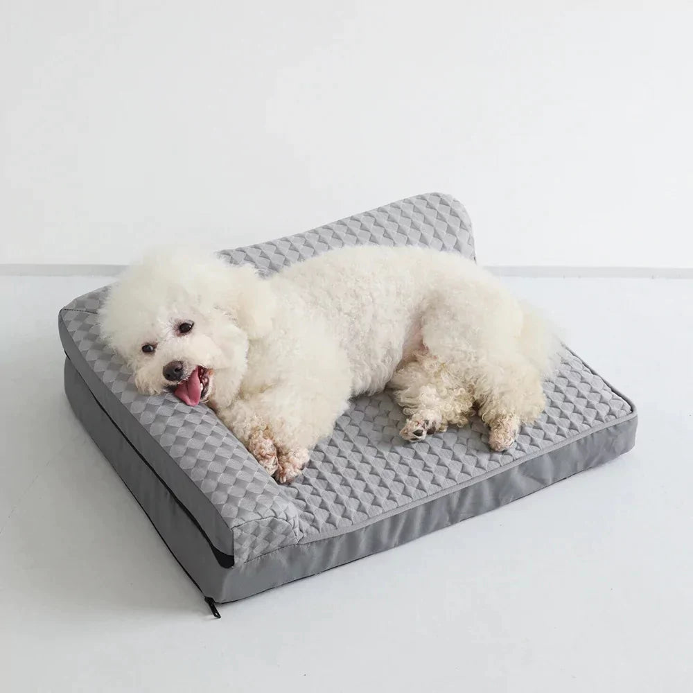 All-Season Waffle Cooling Dog Bed Canine Culture
