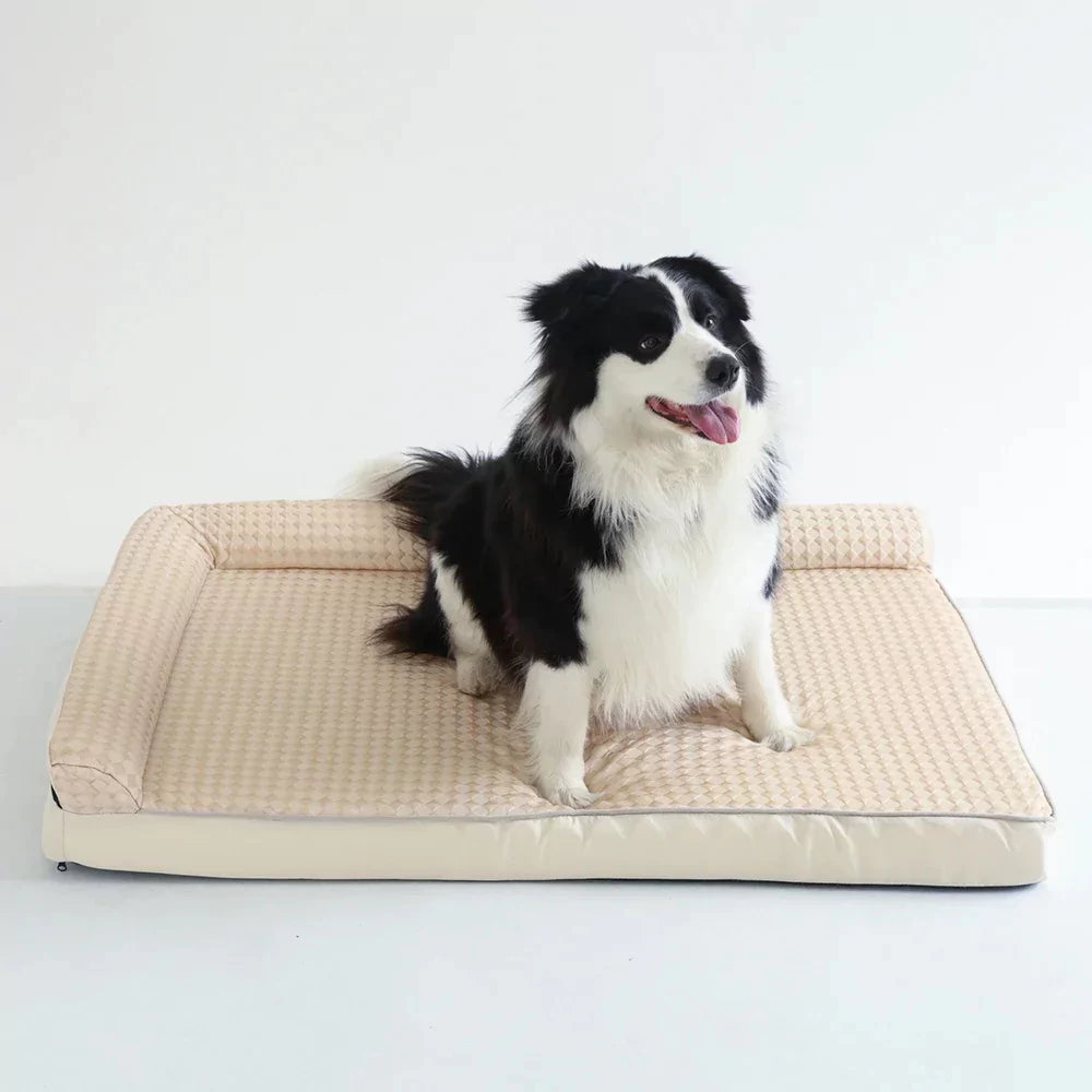 All-Season Waffle Cooling Dog Bed Canine Culture
