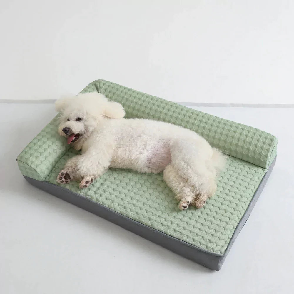 All-Season Waffle Cooling Dog Bed Canine Culture