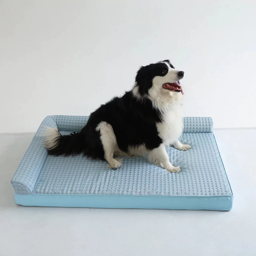 All-Season Waffle Cooling Dog Bed Canine Culture
