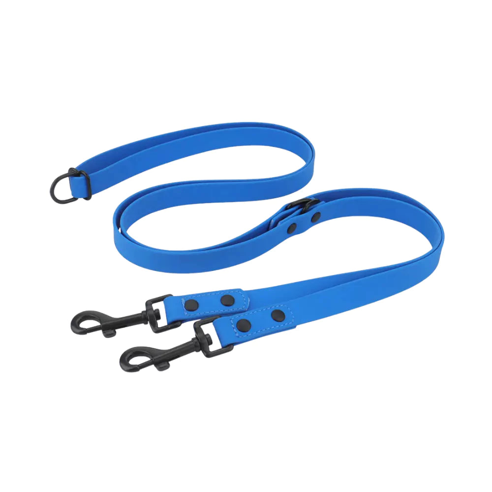 Black Riveted Double-Ended Dog Leash