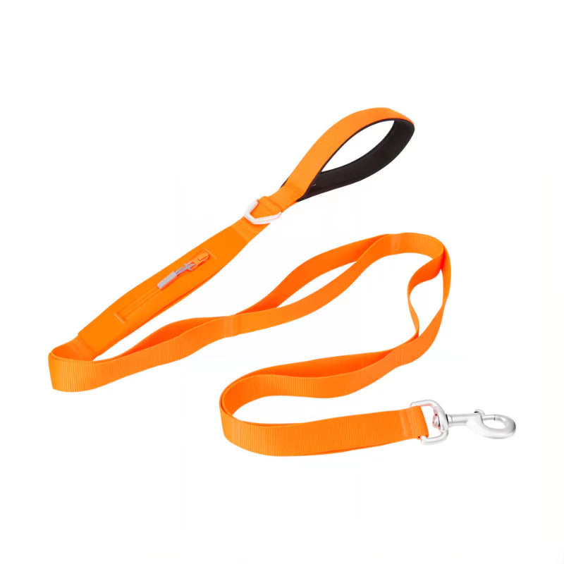Orange Cordura Dog Harness Leash Canine Culture