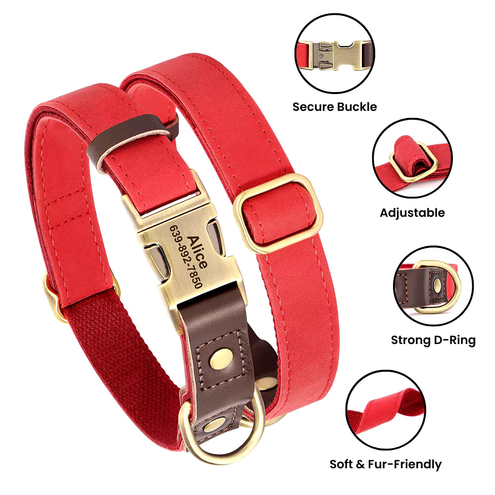 Custom Artisan Dog Collar Lead Personalised Canine Culture