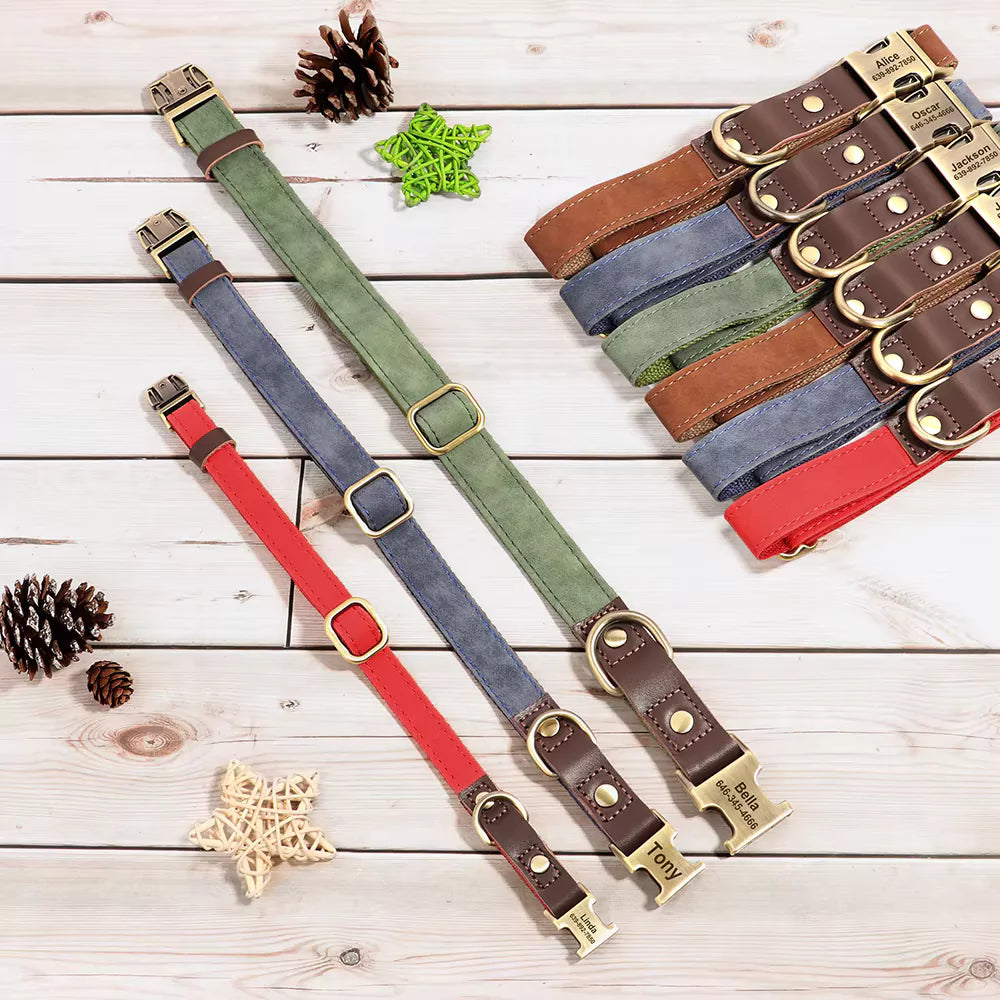 Custom Artisan Dog Collar Lead Personalised Canine Culture