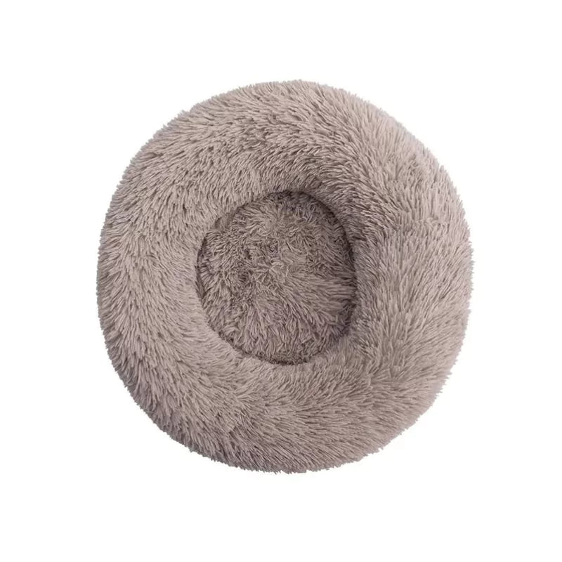 Elephant Brown Deep Sleep Donut Dog Bed | Ultra-Soft