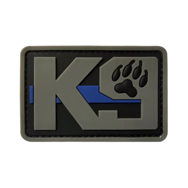 Gray K9 PVC Harness Patch | Velcro