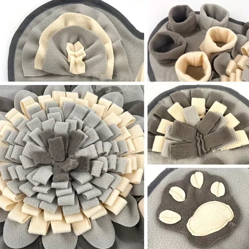 Grey Bone Dog Snuffle Mat Mental Enrichment Canine Culture