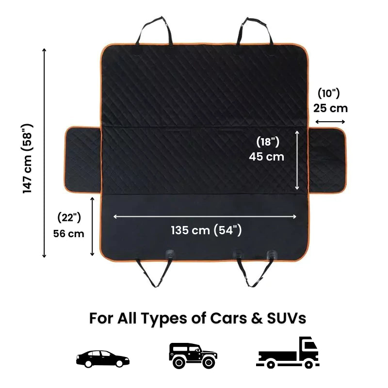 Orange Premium Car Seat Cover | Waterproof