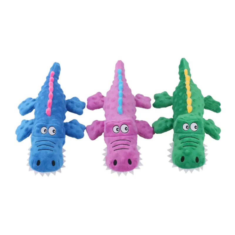 Crocodile Squeak Dog Toy Canine Culture Bite-Resistant