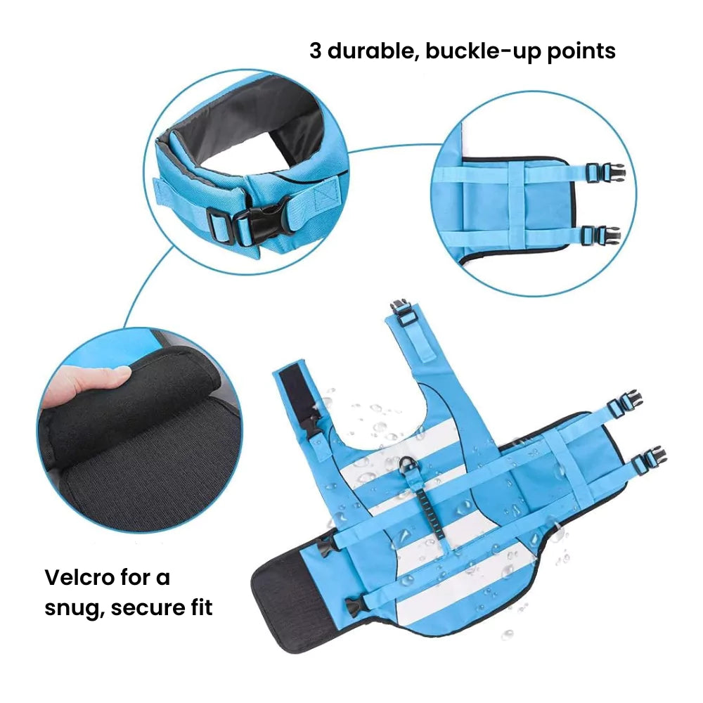 Voyager Dog Life Jacket Safety Vest Bouyant Waterpoof Canine Culture