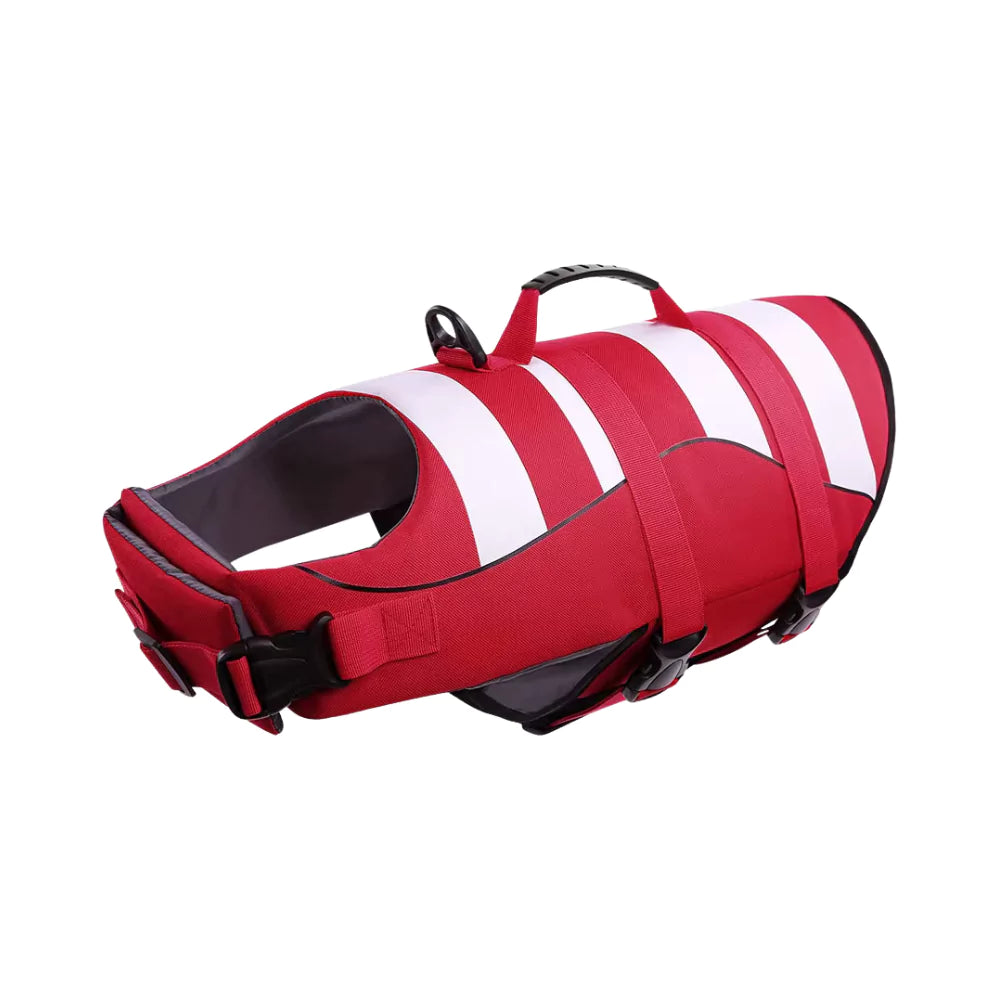 Red Voyager Dog Life Jacket Safety Vest Bouyant Waterpoof Canine Culture