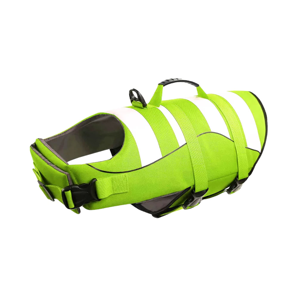 Green Voyager Dog Life Jacket Safety Vest Bouyant Waterpoof Canine Culture