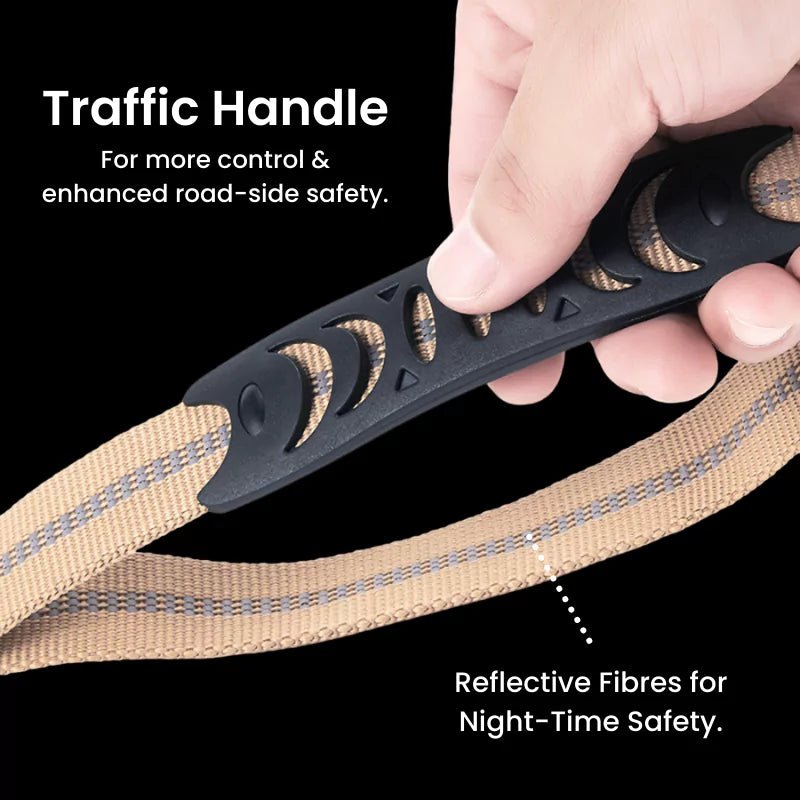 Black Heavy Duty Bungee Dog Leash - Canine Culture