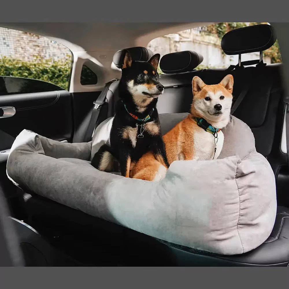 Blue Full Cushioned Car Seat Cover | Dog Carrier - Canine Culture