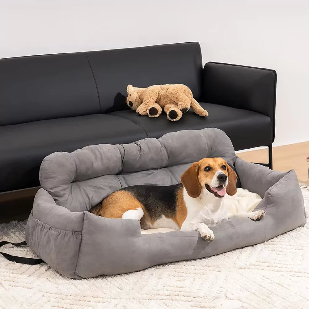 Blue Full Cushioned Car Seat Cover | Dog Carrier - Canine Culture