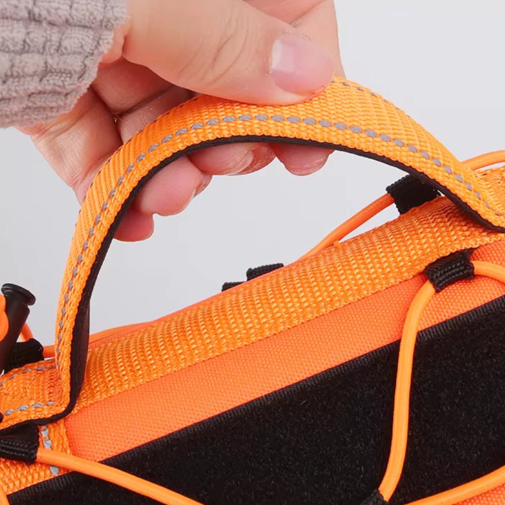 Brown Tactical Velcro Dog Harness - Canine Culture