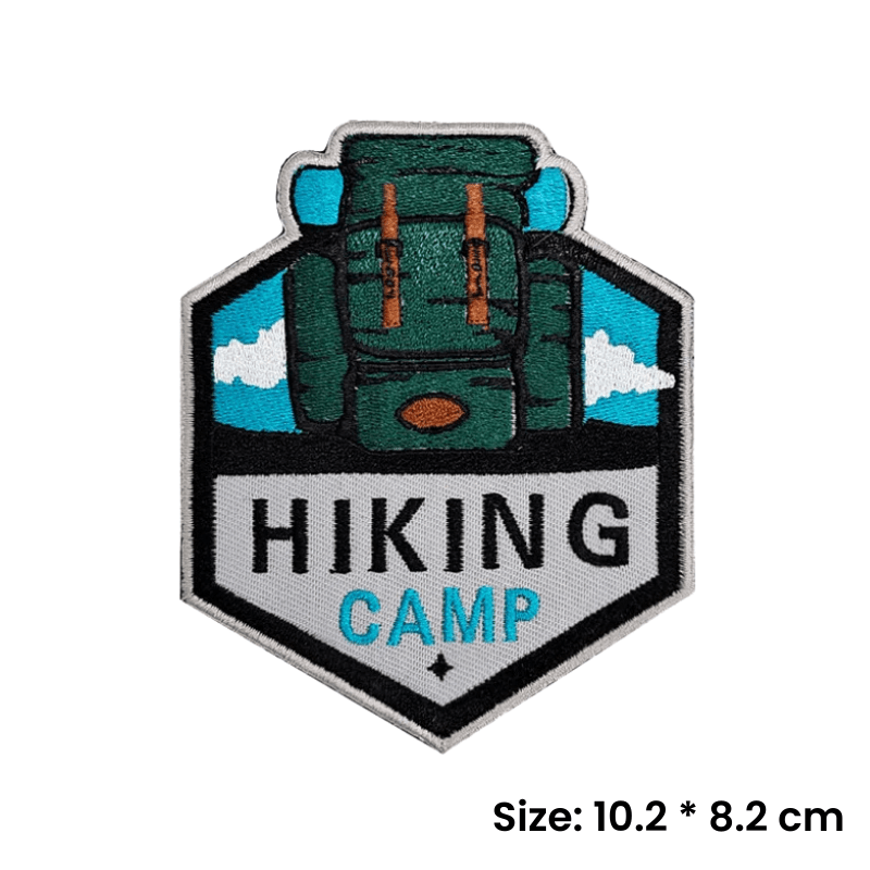 Hiking Camp | Velcro Dog Harness Patch - Canine Culture