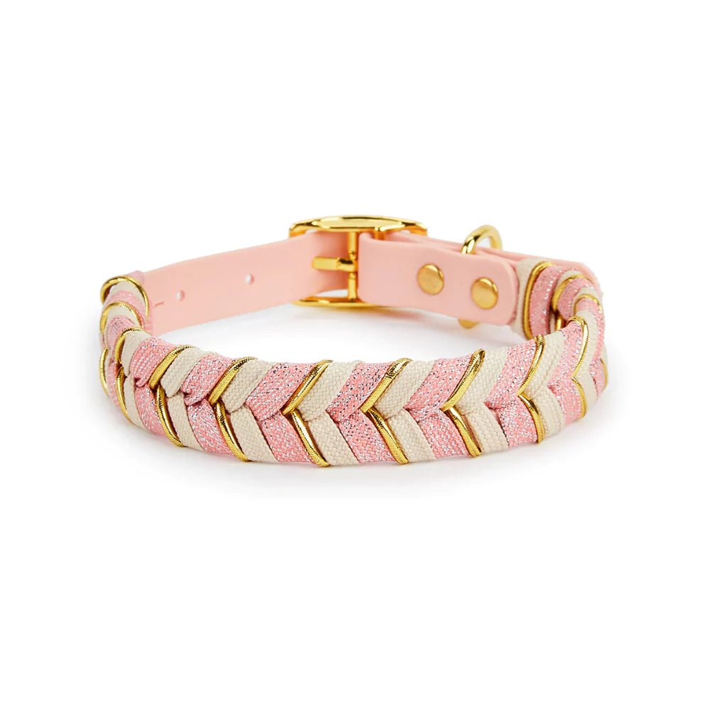 Pink Majesty Dog Collar & Leash Set - Canine Culture