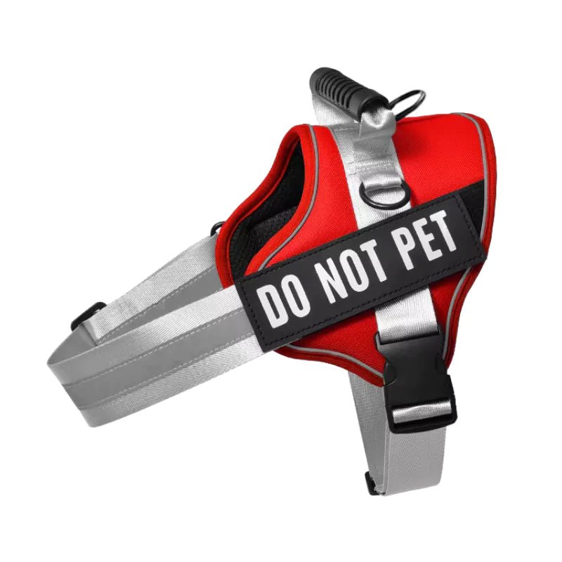 Red Reflective Personalized Dog Harness - Canine Culture
