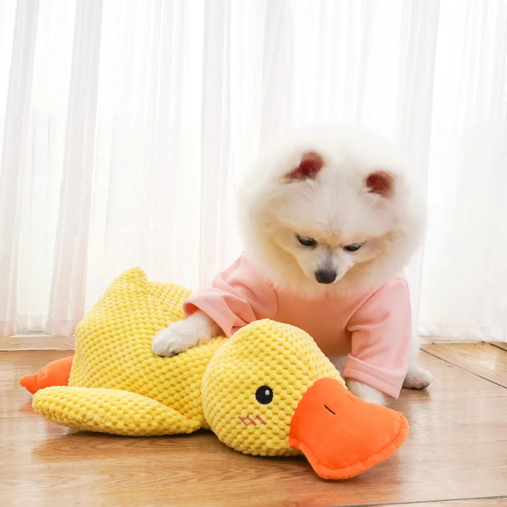 QUACKING DUCK STUFFED DOG TOY CANINE CULTURE