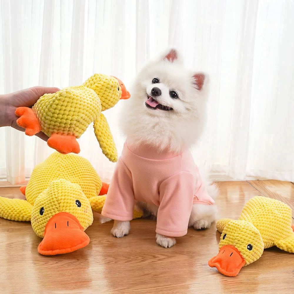 QUACKING DUCK STUFFED DOG TOY CANINE CULTURE