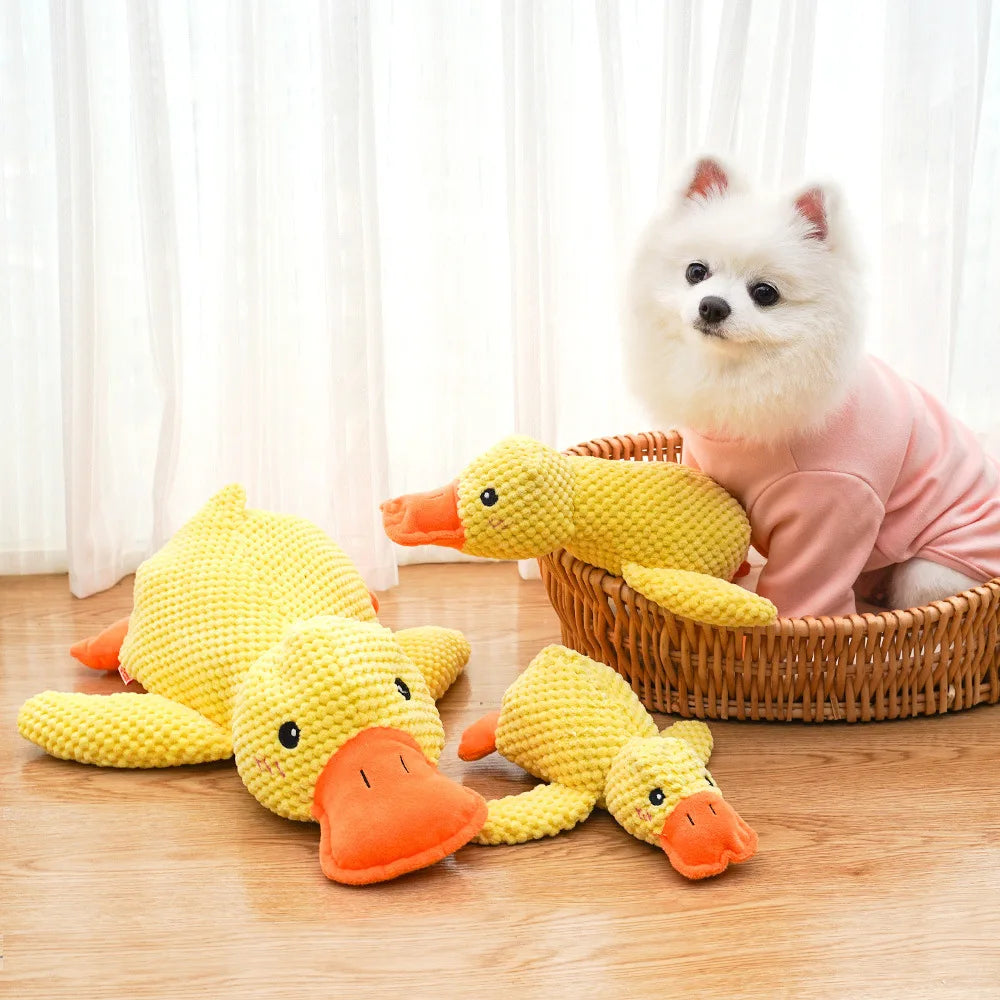 QUACKING DUCK STUFFED DOG TOY CANINE CULTURE