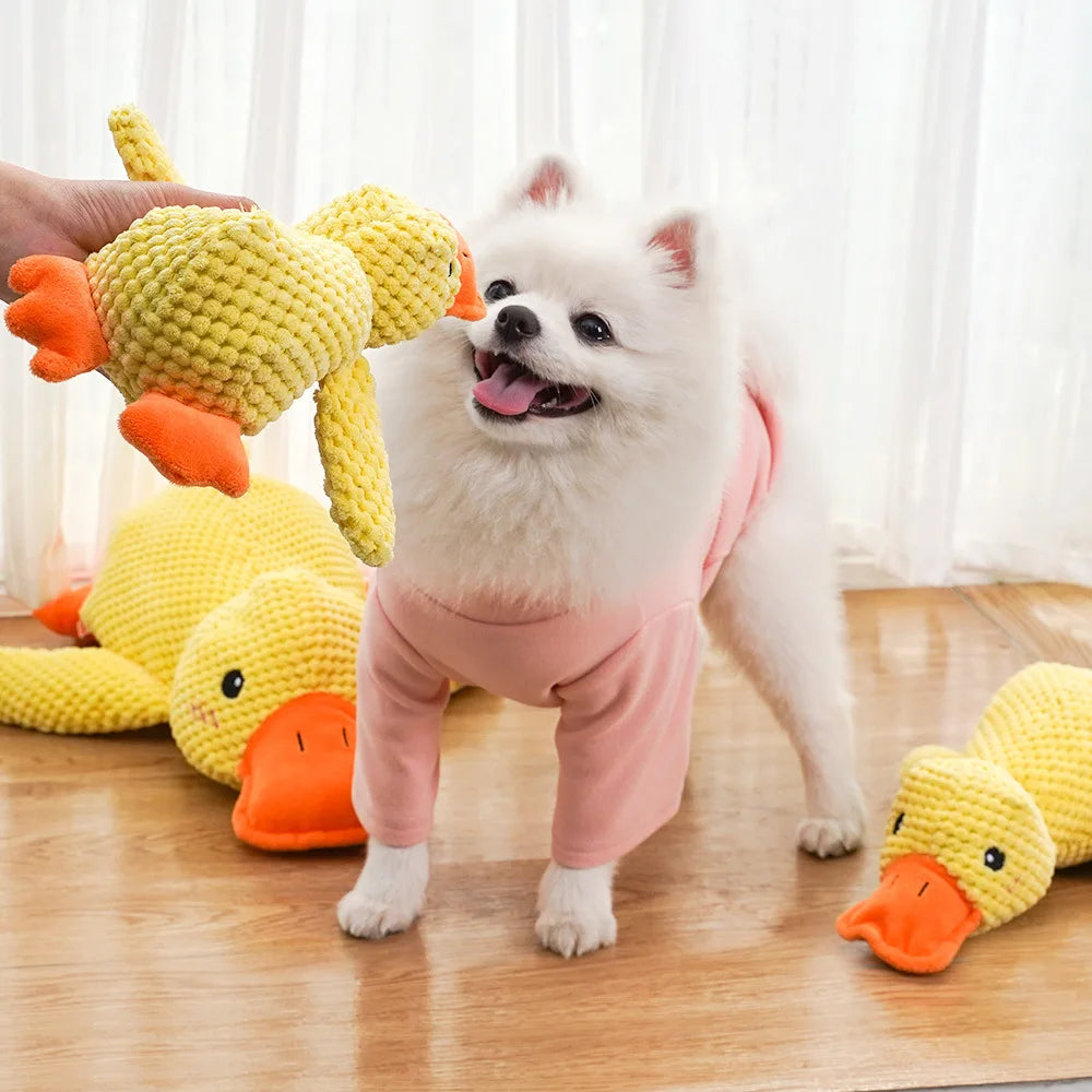 QUACKING DUCK STUFFED DOG TOY CANINE CULTURE
