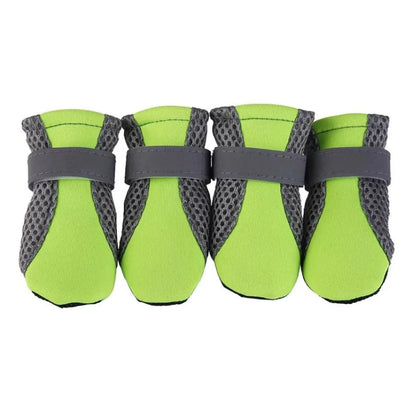 Green Active Mesh Dog Shoes Protective Reflective Canine Culture