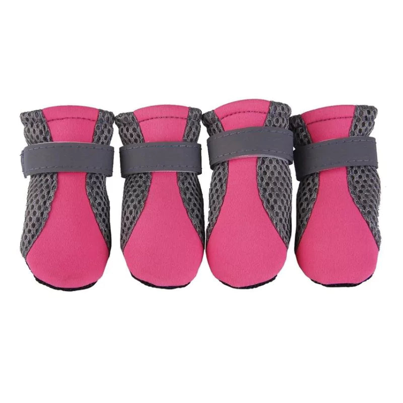 Pink Active Mesh Dog Shoes Protective Reflective Canine Culture