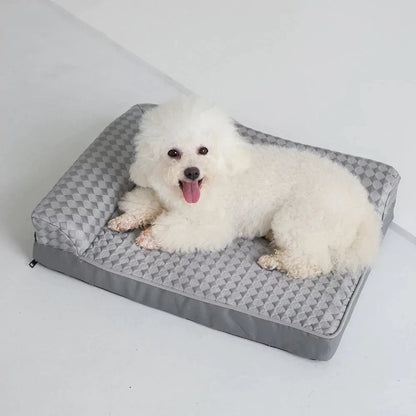 All-Season Waffle Cooling Dog Bed Canine Culture
