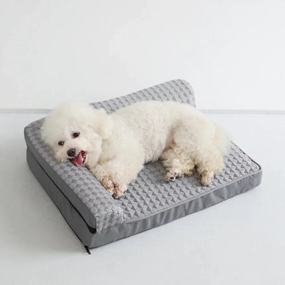 All-Season Waffle Cooling Dog Bed Canine Culture