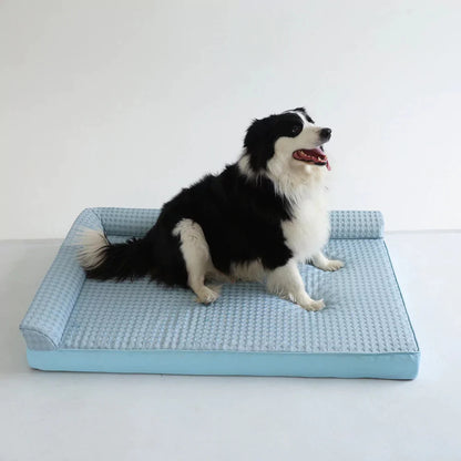All-Season Waffle Cooling Dog Bed Canine Culture