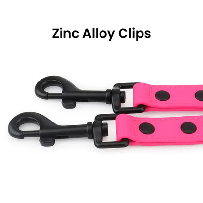 Black Riveted Double-Ended Dog Leash