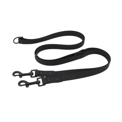 Black Riveted Double-Ended Dog Leash