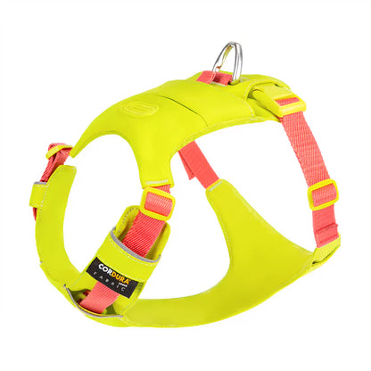 Yellow Canine Culture Cordura Exploration Dog Harness Pocket Storage Bag Dispenser Front Clip