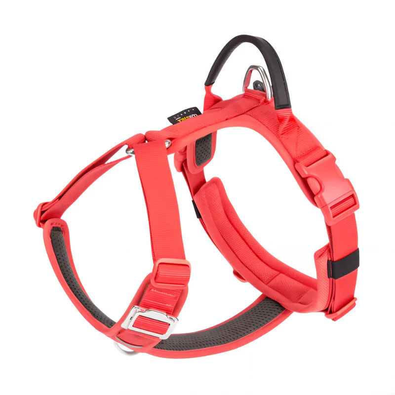 Red Canine Culture Cordura Dog Harness Y Front Clip No Pull