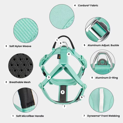 Canine Culture Cordura Dog Harness Y Front Clip No Pull