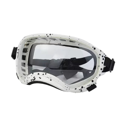 white Canine UV400 Dog Goggles Sunglasses Waterproof