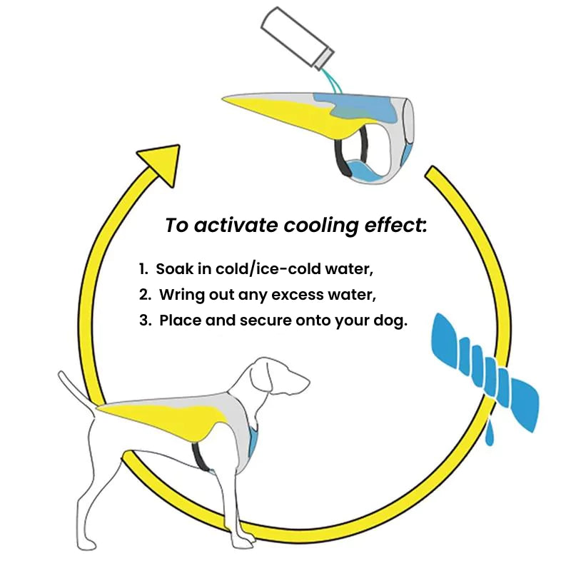 Cooling Dog Vest | Water Absorbent