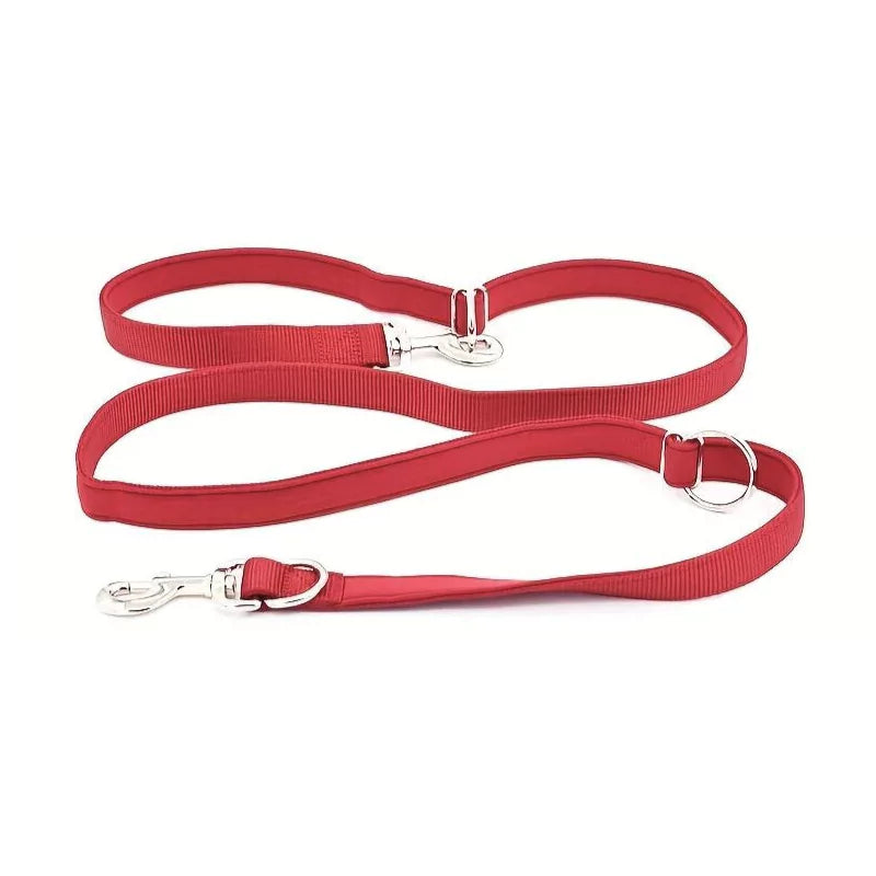 Red Double Ended Multi-Mode Dog Leash