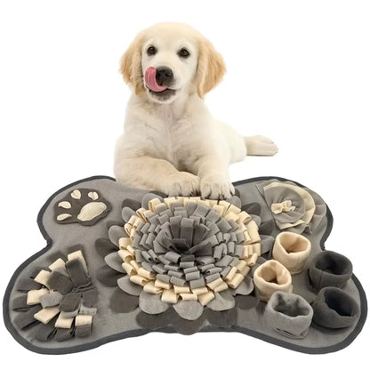 Grey Bone Dog Snuffle Mat Mental Enrichment Canine Culture