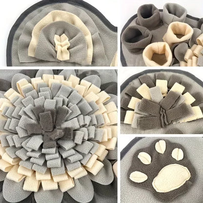 Grey Bone Dog Snuffle Mat Mental Enrichment Canine Culture