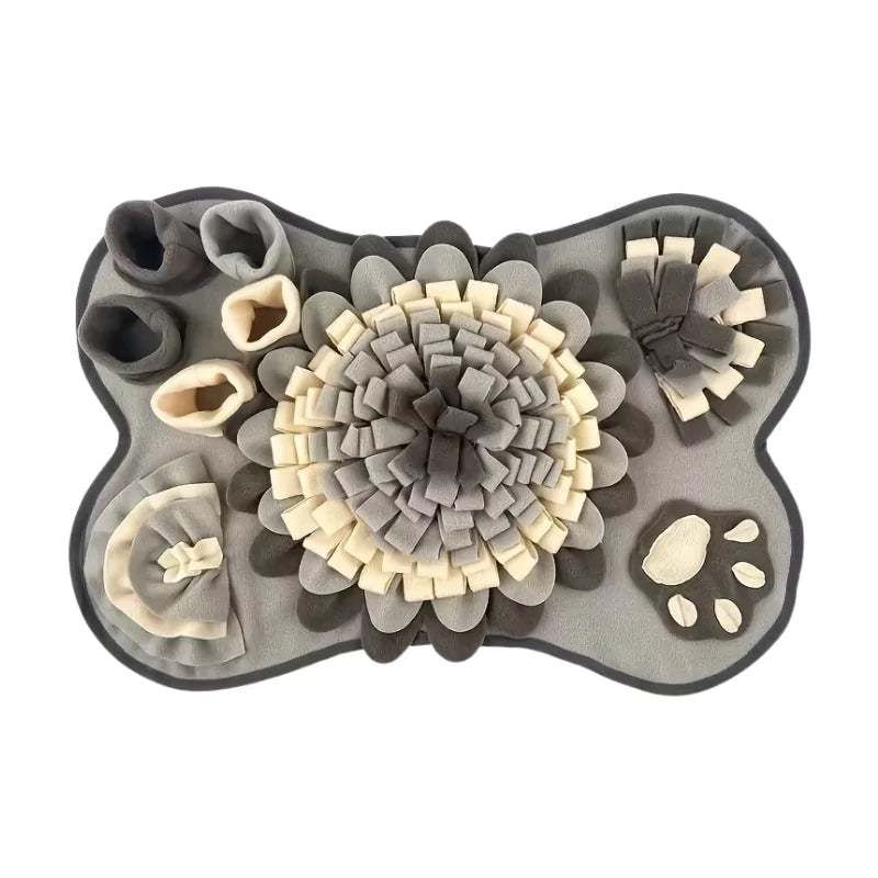 Grey Bone Dog Snuffle Mat Mental Enrichment Canine Culture