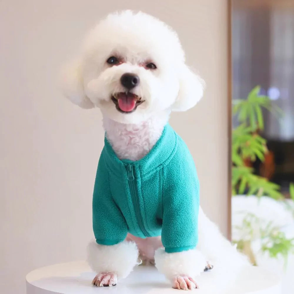 Zip-Up Cozy Dog Fleece